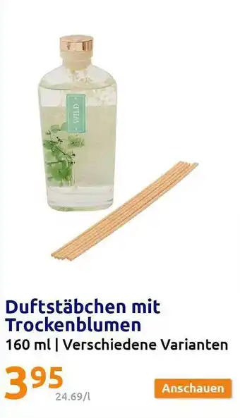 Action Duftstäbchen mit trockenblumen Angebot