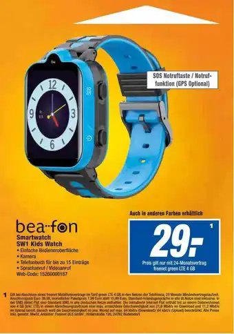 HEM Expert Bea fon smartwatch sw1 kids watch Angebot