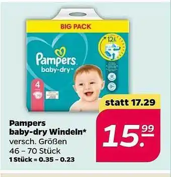 NETTO Pampers baby-dry windeln Angebot