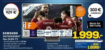 Euronics XXL Samsung gq75qn93bat neo qled-tv Angebot