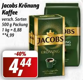 Simmel Jacobs Krönung Kaffee 500 g Packung Angebot