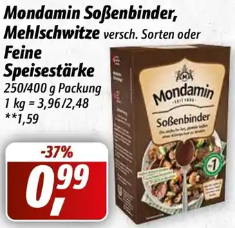 Simmel Mondamin Soßenbinder, Mehlschwitze oder Feine Speisestärke 250/400 g Packung Angebot