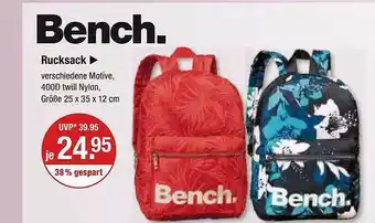 V Markt Bench. rucksack Angebot