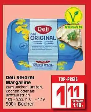 Edeka Deli reform margarine Angebot