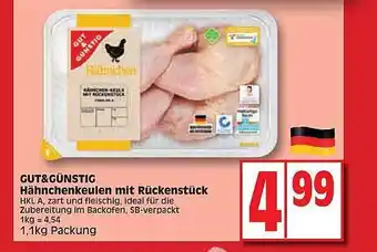 Edeka Gut & günstig hähnchenkeulen mit rückenstück Angebot