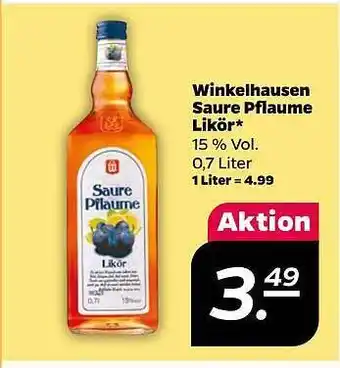 NETTO Winkelhausen saure pflaume likör Angebot