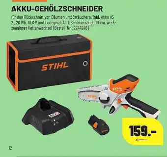 Leitermann Baumarkt Akku-gehölzschneider stihl Angebot