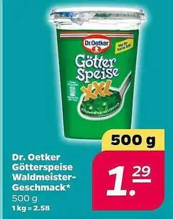 NETTO Dr. oetker götterspeise waldmeister-geschmack Angebot
