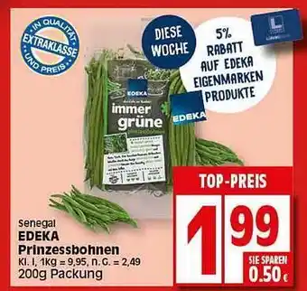 Elli Markt Edeka prinzessbohnen Angebot