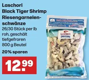 Handelshof Laschori Black Tiger Shrimp Riesengarnelenschwänze 800 g Beutel Angebot