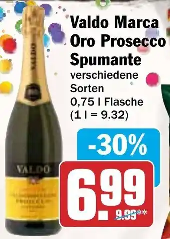 AEZ Valdo Marca Oro Prosecco Spumante 0,75 L Flasche Angebot