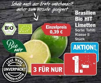 AEZ Brasilien Bio Hit Limetten Angebot