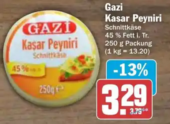 AEZ Gazi Kasar Peyniri Schnittkäse 250 g Packung Angebot