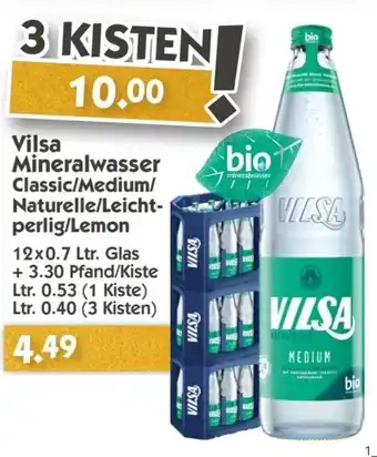 Hol'ab Getränkemarkt Vilsa Mineralwasser 12 x 0,7 Ltr. Glas Angebot