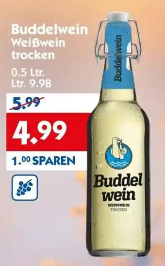 Hol'ab Getränkemarkt Buddenlwein Weiẞwein trocken 0.5 Ltr. Angebot