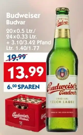 Hol'ab Getränkemarkt Budweiser Budvar 20 x 0.5 Ltr./24 x 0.33 Ltr. Angebot