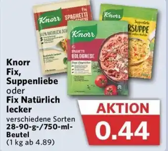 Combi Knorr Fix,Suppenliebe oder Fix Natürlich lecker 28-90 g/750 ml Beutel Angebot