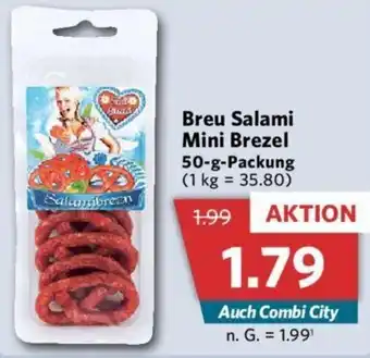 Combi Breu Salami Mini Brezel 50 g Packung Angebot