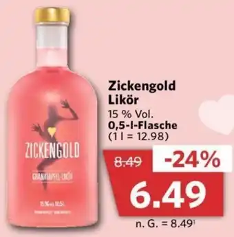 Combi Zickengold Likör 0,5 L Flasche Angebot