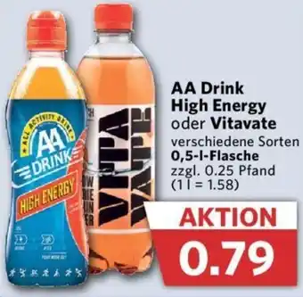 Combi AA Drink High Energy oder Vitavate 0,5 L Flasche Angebot