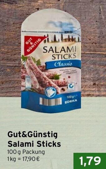 CAP Markt Salami Sticks 100g Angebot