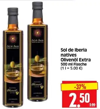 Edeka Herkules Sol de Iberia natives Olivenöl Extra 500 ml Flasche Angebot