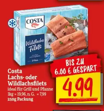 nah & gut Costa Lachs- o. Wildlachsfilets 250g Angebot