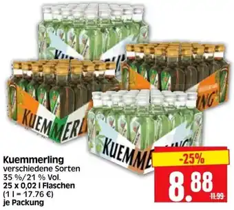 Edeka Herkules Kuemmerling 25x0,02 L Flaschen Angebot