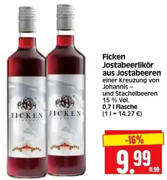 Edeka Herkules Ficken Jostabeerlikör aus Jostabeeren 0,7 L Flasche Angebot