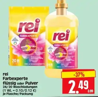 Edeka Herkules Rei Farbexperte flüssig oder Pulver 24/20 Waschladungen Angebot