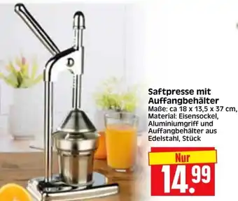 Edeka Herkules Saftpresse mit Auffangbehälter Angebot