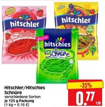 Edeka Herkules Hitschler/Hitschies Schnüre 125 g Packung Angebot