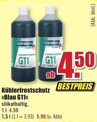 B1 Discount Baumarkt Kühlerfrostschutz Blau G11 Angebot