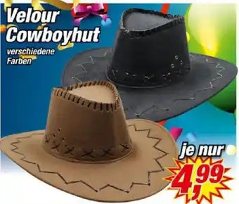 Posten Börse Velour Cowboyhut Angebot