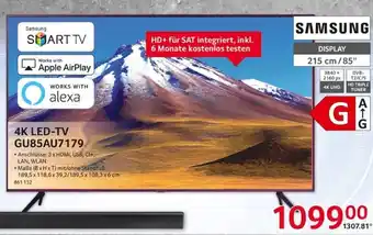 Selgros Samsung 4K LED TV 85" | GU85AU7179 Angebot