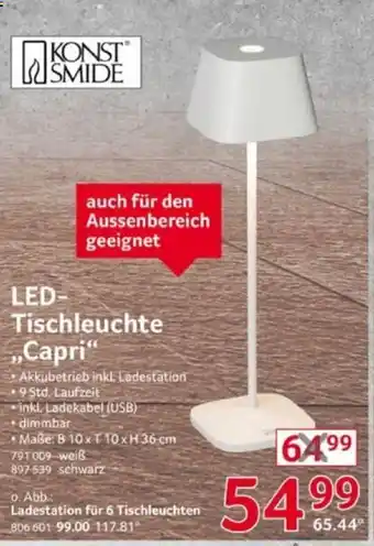 Selgros Konst Smide LED-Tischlechte Capri Angebot