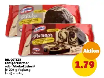 PENNY Dr. Oetker Fertiger Marmo- o. Schokokuchen 350g Angebot