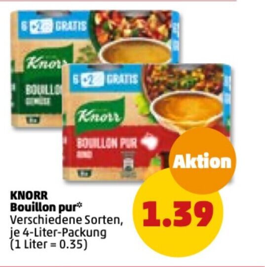 Knorr Bouillon pur 4L Angebot bei PENNY