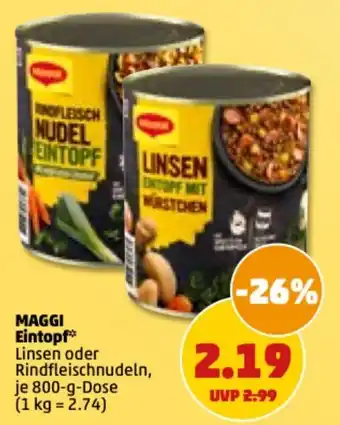 PENNY Maggi Eintopf 800g Angebot