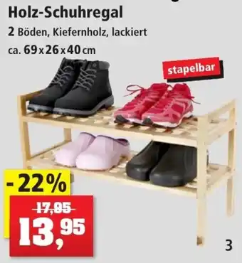 Thomas Philipps Holz Schuhregal ca. 69 x 26 x 40 cm Angebot