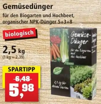 Thomas Philipps Gemüsedünger 2,5 kg Angebot