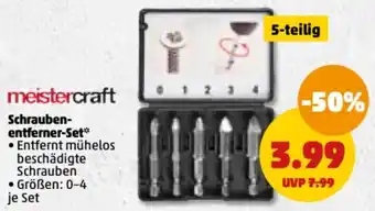 PENNY Meistercraft Schraubenentferner-Set* 5-tlg Angebot