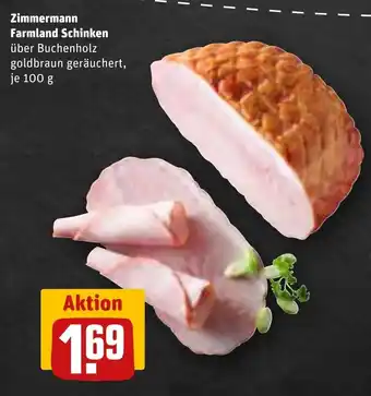 REWE Zimmermann Farmland Schinken 100 g Angebot