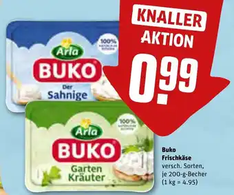 REWE Buko Frischkäse 200 g Becher Angebot