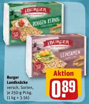 REWE Burger Landknäcke 250 g Pckg. Angebot