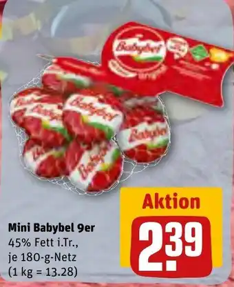 REWE Mini Babybel 9er 180 g Netz Angebot