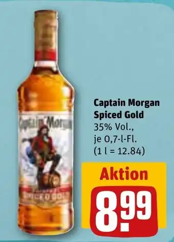 REWE Captain Morgan Spiced Gold 0,7 l Fl. Angebot