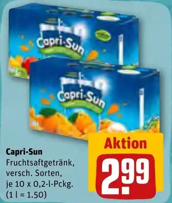 REWE Capri Sun 10 x 0,2 l Pckg. Angebot