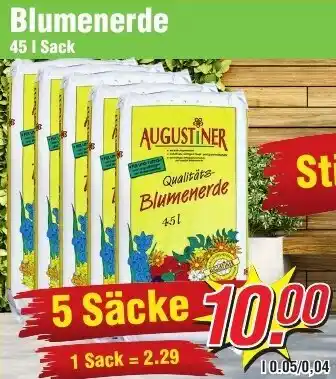 Wiglo Wunderland Blumenerde 45 L Sack Angebot