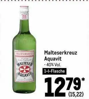 METRO Malteserkreuz aquavit Angebot